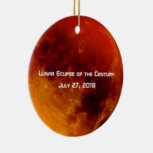 Lunar Eclipse van de eeuw Keramisch Ornament (Rechts)