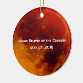 Lunar Eclipse van de eeuw Keramisch Ornament (Links)