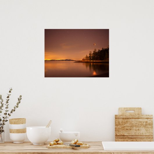 Lunar Eclipse Victoria, British Columbia Poster (Keuken)