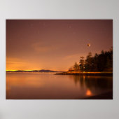 Lunar Eclipse Victoria, British Columbia Poster (Voorkant)