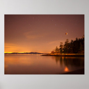 Lunar Eclipse Victoria, British Columbia Poster