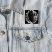 Lunar eclipse vierkante button 5,1 cm (In situ)