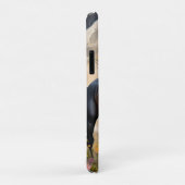 Lunar Elegance: Black Fantasy Paard met Maan Case-Mate iPhone Case (Achterkant/rechts)