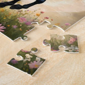 Lunar Elegance: Black Fantasy Paard met Maan Legpuzzel (Zijkant)