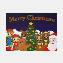 Lunar en Willow's kerstwesdoormat Deurmat