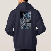 Lunar Expedition Crew Mannen Basic Hooded Hoodie (Achterkant)