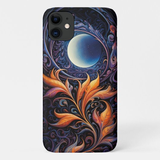 Lunar Fervor: Swirling Nebula Phone Case (Achterkant)