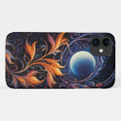 Lunar Fervor: Swirling Nebula Phone Case (Achterkant (horizontaal))