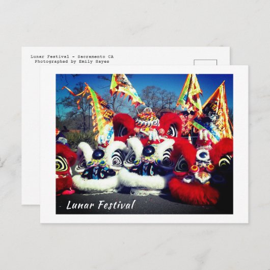 Lunar Festival Briefkaart (Voorkant / Achterkant)