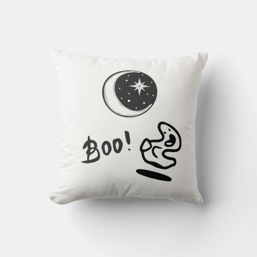 Lunar Ghost Boo Kussen (Voorkant)