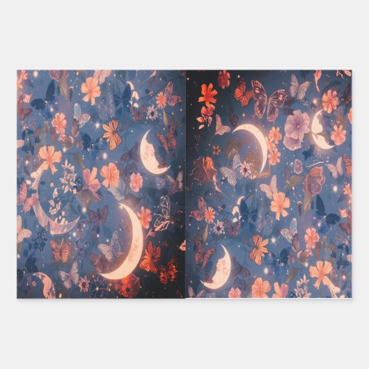 Lunar Gift Wrapping Paper – Celestial Moon Design (Voorkant 2)