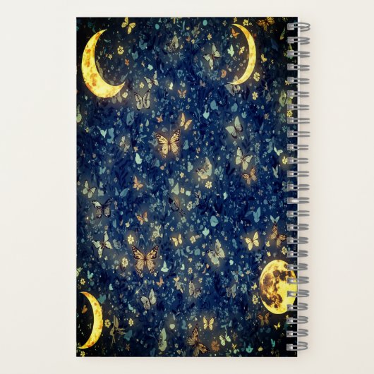 Lunar Glow Celestial Dreams Notitieboek (Achterkant)