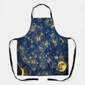 Lunar Glow Celestial Moon & Butterflies Cooking Schort (Voorkant)
