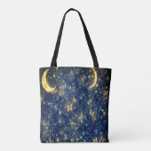 Lunar Glow Celestial Moon & Butterflies Tote Bag (Achterkant)