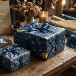 Lunar Glow Celestial Moon  Cadeaupapier