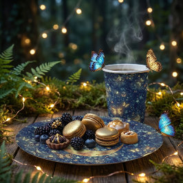 Lunar Glow Celestial Moon Papieren Bordje