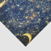 Lunar Glow Cosmic Night Garden Tissuepapier (Detail)