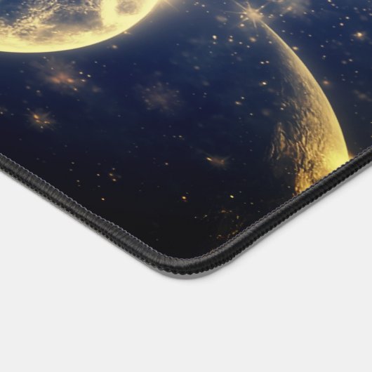 Lunar Glow Desk mat Night Sky Design (Hoek)