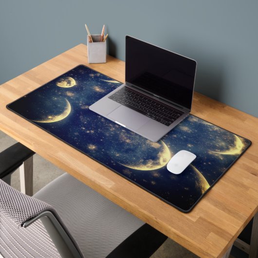 Lunar Glow Desk mat Night Sky Design (Kantoor 2)