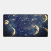 Lunar Glow Desk mat Night Sky Design (Voorkant)
