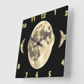 Lunar Glow Wall Klok – Kosmische Wandkunst (Hoek)