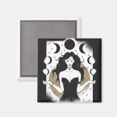 Lunar Goddess Magneet (Voorkant / Achterkant)