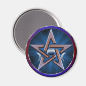 Lunar Goddess Pentagram Magnet (Voorkant / Achterkant)
