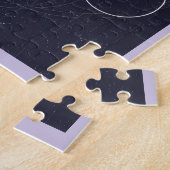 Lunar Harmony Monochrome Art Jigsaw Puzzle Legpuzzel (Zijkant)