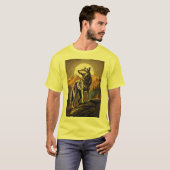 Lunar Howl: Wolf T-shirt (Voorkant volledig)