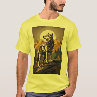 Lunar Howl: Wolf T-shirt