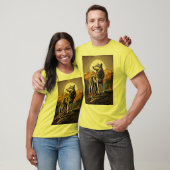Lunar Howl: Wolf T-shirt (Unisex)