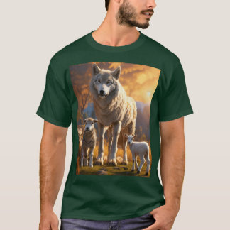 Lunar Howl: Wolf T-shirt ontwerp