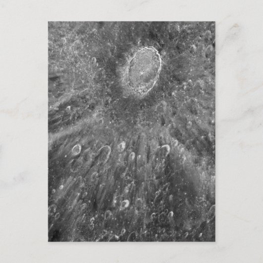 Lunar Impact Crater Tycho op Earth's Moon Briefkaart (Voorkant)