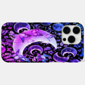 Lunar iPhone Zwart Hoesje – Celestial Moon Design (Achterkant (horizontaal))