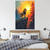 Lunar King Canvas Afdruk (Insitu (Slaapkamer))