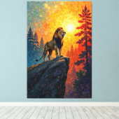 Lunar King Canvas Afdruk (Insitu (Houten vloer))