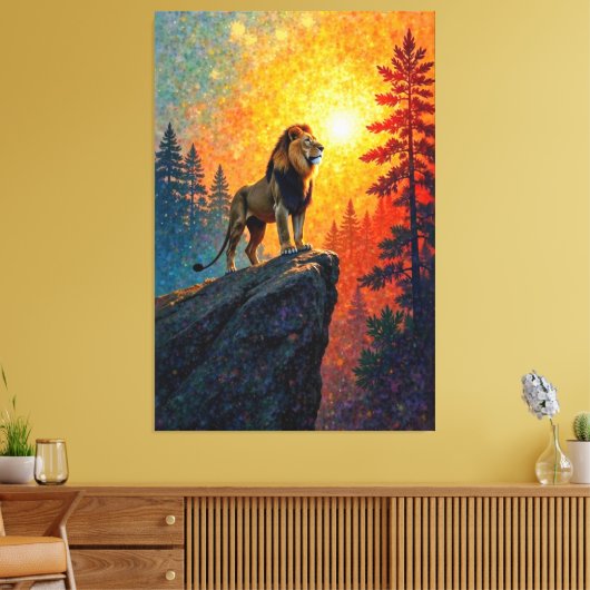 Lunar King Canvas Afdruk (Insitu (Woonkamer))