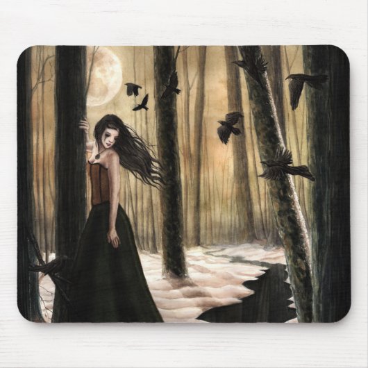 Lunar Lament Gothic Mousepad Muismat (Voorkant)