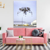 Lunar Landing Research Vehicle in Flight Canvas Afdruk (Insitu (Woonkamer))