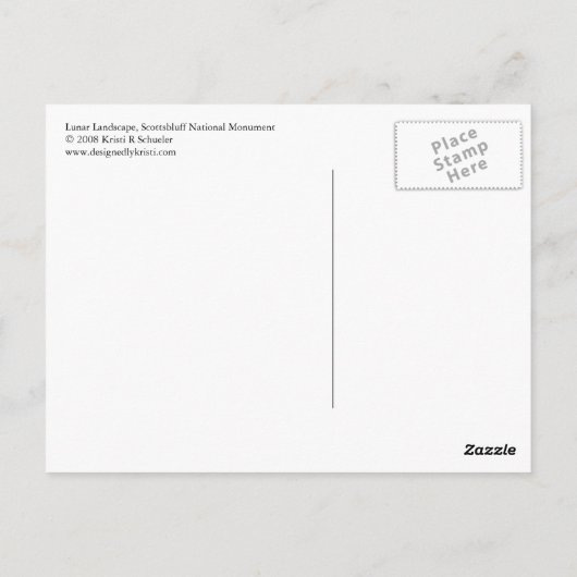 Lunar Landscape Briefkaart (Achterkant)