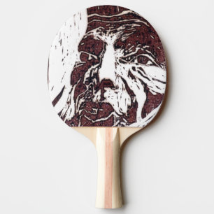 "Lunar Landscape" Ping Pong Paddle Tafeltennisbatje