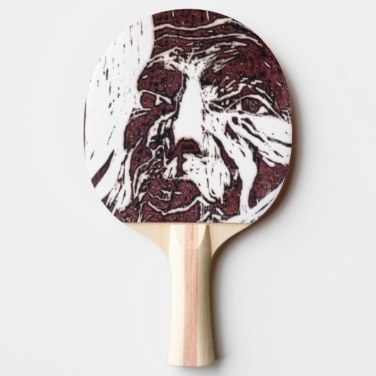 "Lunar Landscape" Ping Pong Paddle Tafeltennisbatje (Achterkant)