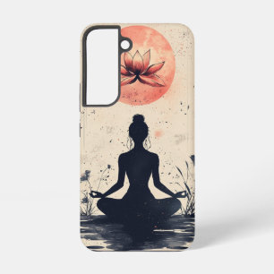 Lunar Lotus Flow telefoonhoesje Samsung Galaxy Hoesje