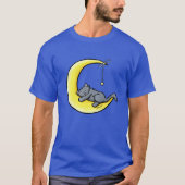 Lunar Love Grey Cat T-Shirt (Voorkant)