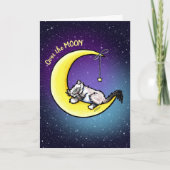 Lunar Love Ragdoll Cat Card Bedankkaart (Voorkant)