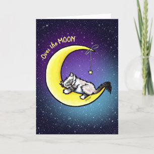 Lunar Love Ragdoll Cat Card Bedankkaart