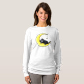 Lunar Love Tuxedo Cat T-Shirt (Voorkant volledig)