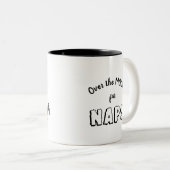 Lunar Love Tuxedo Cat Two-Tone Coffee Mok (Voorkant rechts)