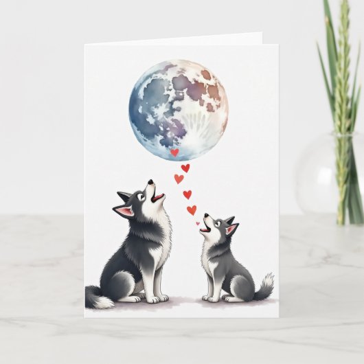 Lunar Love Zoete Vaderdag Kaart (Voorkant)