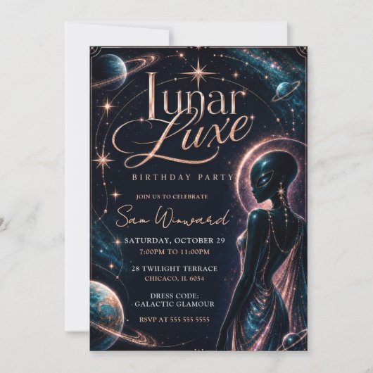Lunar Luxe 21e verluistering Kaart (Voorkant)